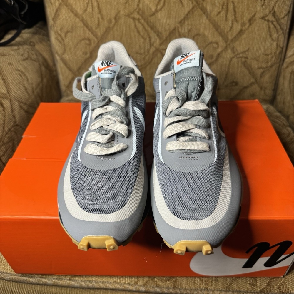 Nike LD Waffle Sacai Clot Kiss Of Death 2 Cool Grey Men's Size 10 DH3114-001 EUC - Picture 5 of 9